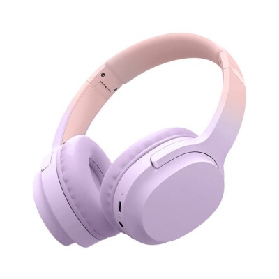 【パープル】ワイヤレスヘッドホン イヤホン ヘッドセット Bluetooth6.1 超低遅延