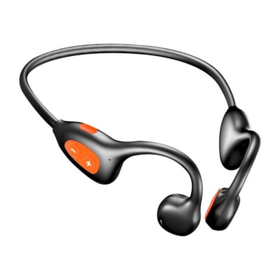 【ブラック】空気伝導ワイヤレスイヤホン Bluetooth6.1 軽量 28.3g 【耳を塞がない】