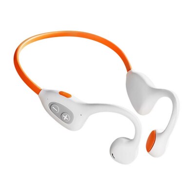 【ホワイト】空気伝導ワイヤレスイヤホン Bluetooth6.1 軽量 28.3g 【耳を塞がない】