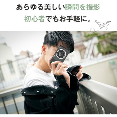 【ブラック】デジタルカメラ ビデオカメラ デジカメ 小型 4K高画質 6400万画素