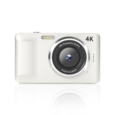 【ホワイト】デジタルカメラ ビデオカメラ デジカメ 小型 4K高画質 6400万画素