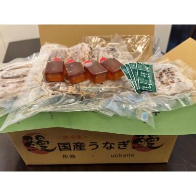 ＜三河一色産うなぎ＞白焼き　おつまみにどうぞ!4匹(計約800g)