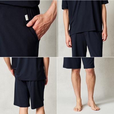 【ネイビー S】ReFa バイタルテック ストレッチスムース ショートパンツ/MEN