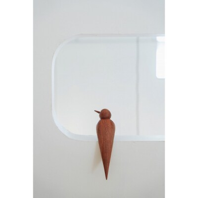 【Bubinga ブビンガ/あか茶】銘木再生/幸運を運ぶ木製オブジェliving_bird 燕