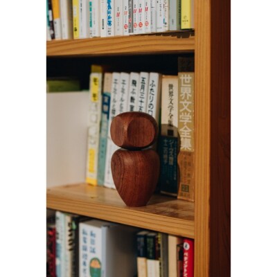 【Bubinga ブビンガ/あか茶】銘木再生/幸運を運ぶ木製オブジェliving_bird 梟