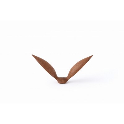 【Bubinga ブビンガ/あか茶】銘木再生/幸運を運ぶ木製オブジェliving_bird 鴎