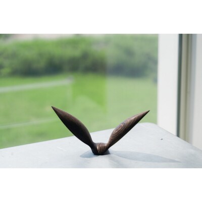 【Tagayasan タガヤサン/こげ茶】銘木再生/幸運を運ぶ木製オブジェliving_bird 鴎