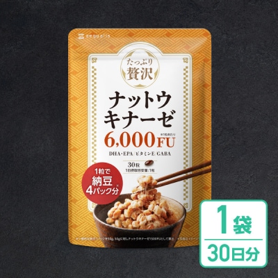 ナットウキナーゼ サプリメント たっぷり贅沢ナットウキナーゼ 1袋