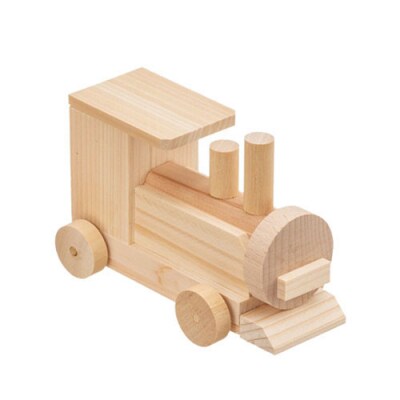 MOCCO　木の工作キット＜機関車＞木製玩具  木のおもちゃ 対象年齢6歳から