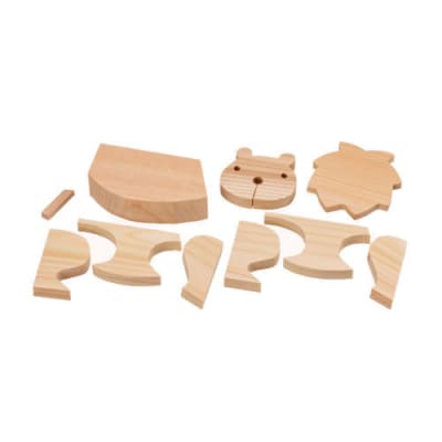 MOCCO　木の工作キット＜ライオン＞木製玩具  木のおもちゃ 対象年齢6歳から