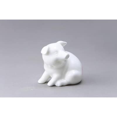 ノリタケの森フィギュア　幸せの子ブタ 座りぶた　M063　K179