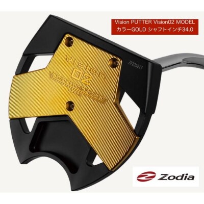 ゾディア Vision PUTTER  Vision02モデル GOLD シャフトインチ34.0