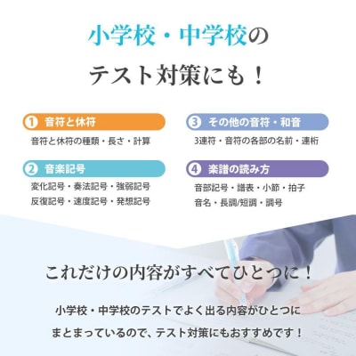 学習ポスター　音楽の表【B3+A4 2枚セット】