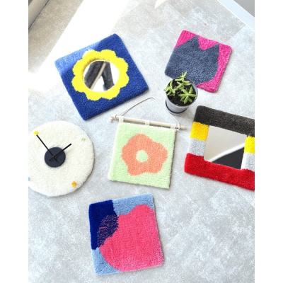 [オーダーメイド]タフティングでつくる世界に1つのオリジナルラグ小物 30cm×30cm以下