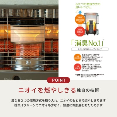トヨトミ「反射形石油ストーブ RC-NW36(アイボリー)」