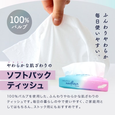 ソフトパックティッシュ　5個パック(コンパクト)×12セット(60個)