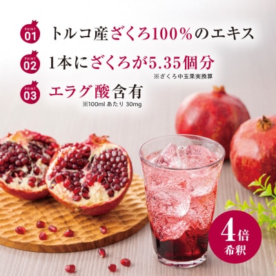 トルコ産ざくろの濃縮エキス150ml×3本