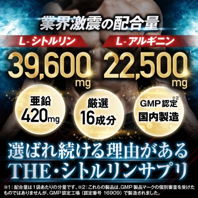シトルリンサプリメント アルギニン 亜鉛 マカ配合 Mr.GINO ソルエナジー 3袋
