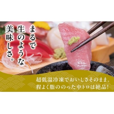 超低温冷凍　松前町産本マグロ中トロ 280g MATK026