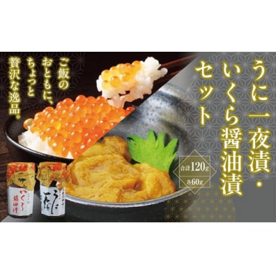 うに一夜漬け60g・いくら醤油漬 60gのセット MATK028