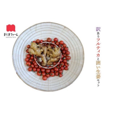 【毎年12月～7月頃まで発送】〈訳あり・規格外〉トマトと囲い生姜のセット ましまファーム