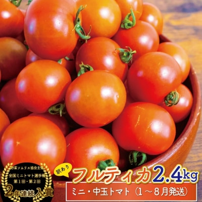 【2025年12月～発送】<約2.4kg> 訳ありフルティカトマト ましまファーム