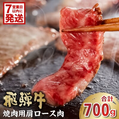 飛騨牛　焼肉用(肩ロース700g)