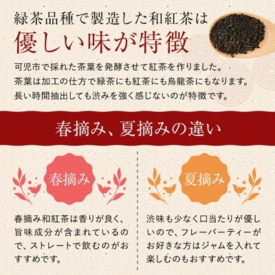 水野茶園のお茶　和紅茶セット(春摘み 40g×3袋・夏摘み 45g×4袋)