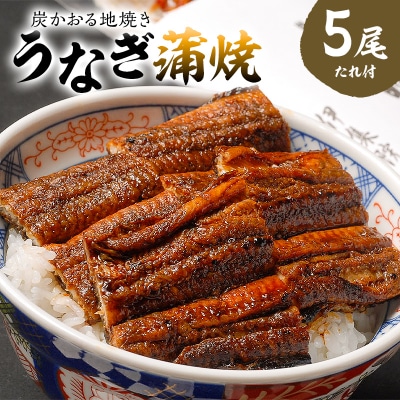 本格炭火焼　うなぎ蒲焼(たれ付き)5尾　