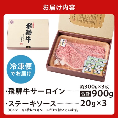 厚切り!飛騨牛サーロインステーキ900g　