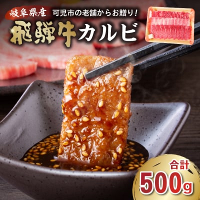 飛騨牛カルビ500g　