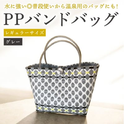 PPバンドバッグ(レギュラーサイズ)色:グレー　