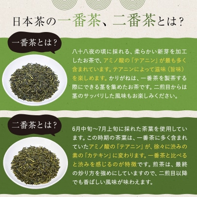 水野茶園のお茶　一番茶セット(喜撰200g×3袋・かりがね200g×2袋)