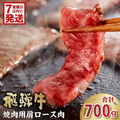 飛騨牛　焼肉用(肩ロース700g)