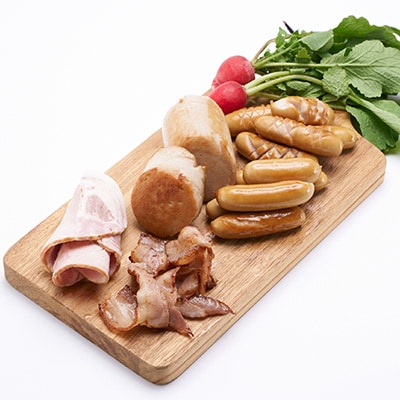 【大多摩ハム】無塩せきハム・ソーセージ・ベーコン　5点セット