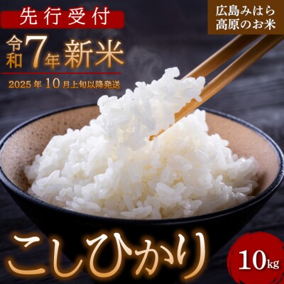 【先行受付】令和7年新米 コシヒカリ 白米10kg 2025年10月上旬以降～発送[220-002]
