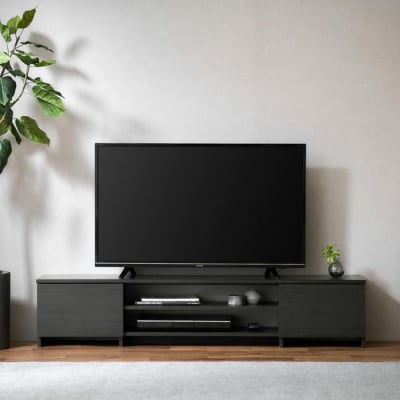 テレビ台　AVボード　ボックスタイプBAB-150Rブラックオーク