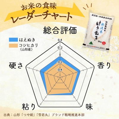 <10月中旬発送>庄内米6か月定期便!特別栽培米はえぬき無洗米2kg(入金期限:2025.9.25)