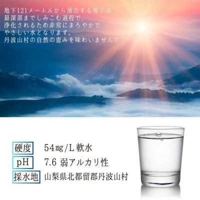 雲取のしずく(ナチュラルミネラルウォーター)(軟水)500ml×24本
