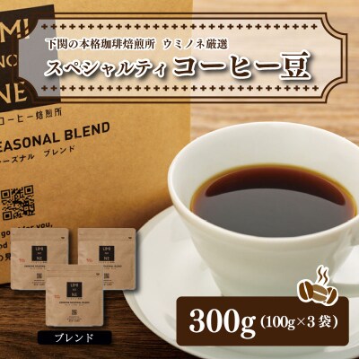 スペシャルティ コーヒー豆セット ブレンド 300g(100g×3袋) EW121