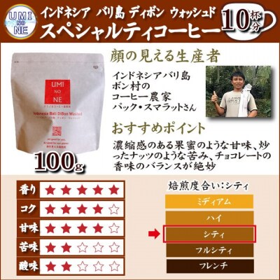 スペシャルティ コーヒー豆セット インドネシア 300g(100g×3袋) EW123