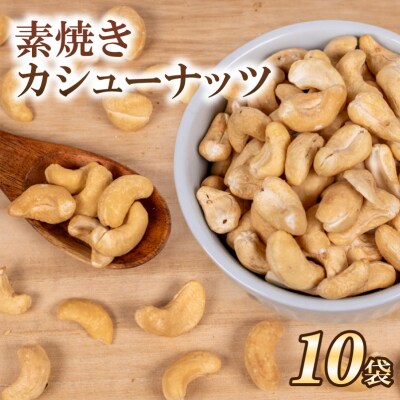 カシューナッツ 10袋 無塩 素焼きJN004