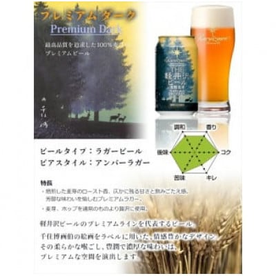 【プレミアム・ダーク】THE軽井沢ビール 24缶 クラフトビール