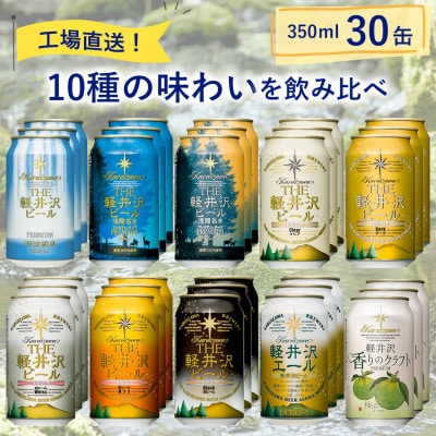 THE軽井沢ビール 10種30缶 クラフトビール350ml  飲み比べセット