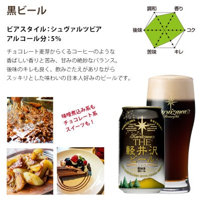 【ブラック】THE軽井沢ビール 24缶 クラフトビール