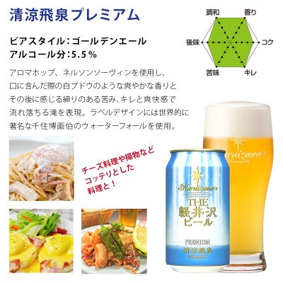 【清涼飛泉プレミアム】THE軽井沢ビール 24缶 クラフトビール 地ビール