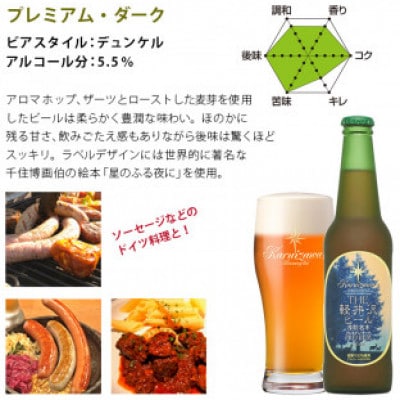【プレミアム・ダーク】THE軽井沢ビール 12瓶 クラフトビール