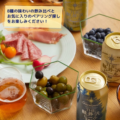 【毎月定期便】クラフトビール THE軽井沢ビール 8種 24本(350ml) 飲み比べセット全2回