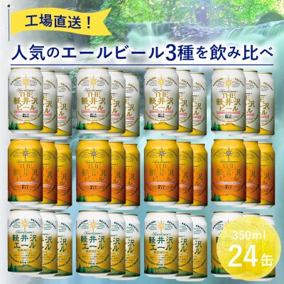 【毎月定期便】THE軽井沢ビール 3種24缶 クラフトビール350ml 飲み比べセット全6回