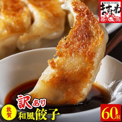【訳あり】 肉汁溢れる!敦賀和風肉餃子 60個入り【ますよね 総菜 惣菜】